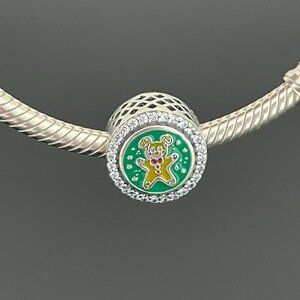 Disney Parks 2022 Merry Christmas Minnie Castle Candy Cane Pandora Charm